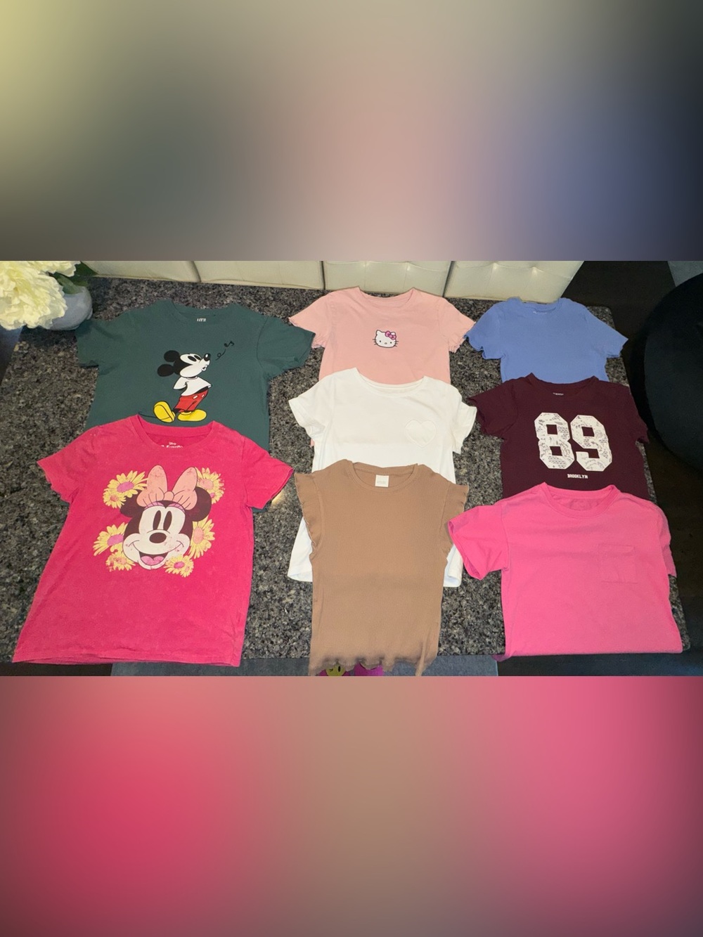 Girls' Zara, Gap ,old navy, primark , champion, Disney, Uniqlo shirt